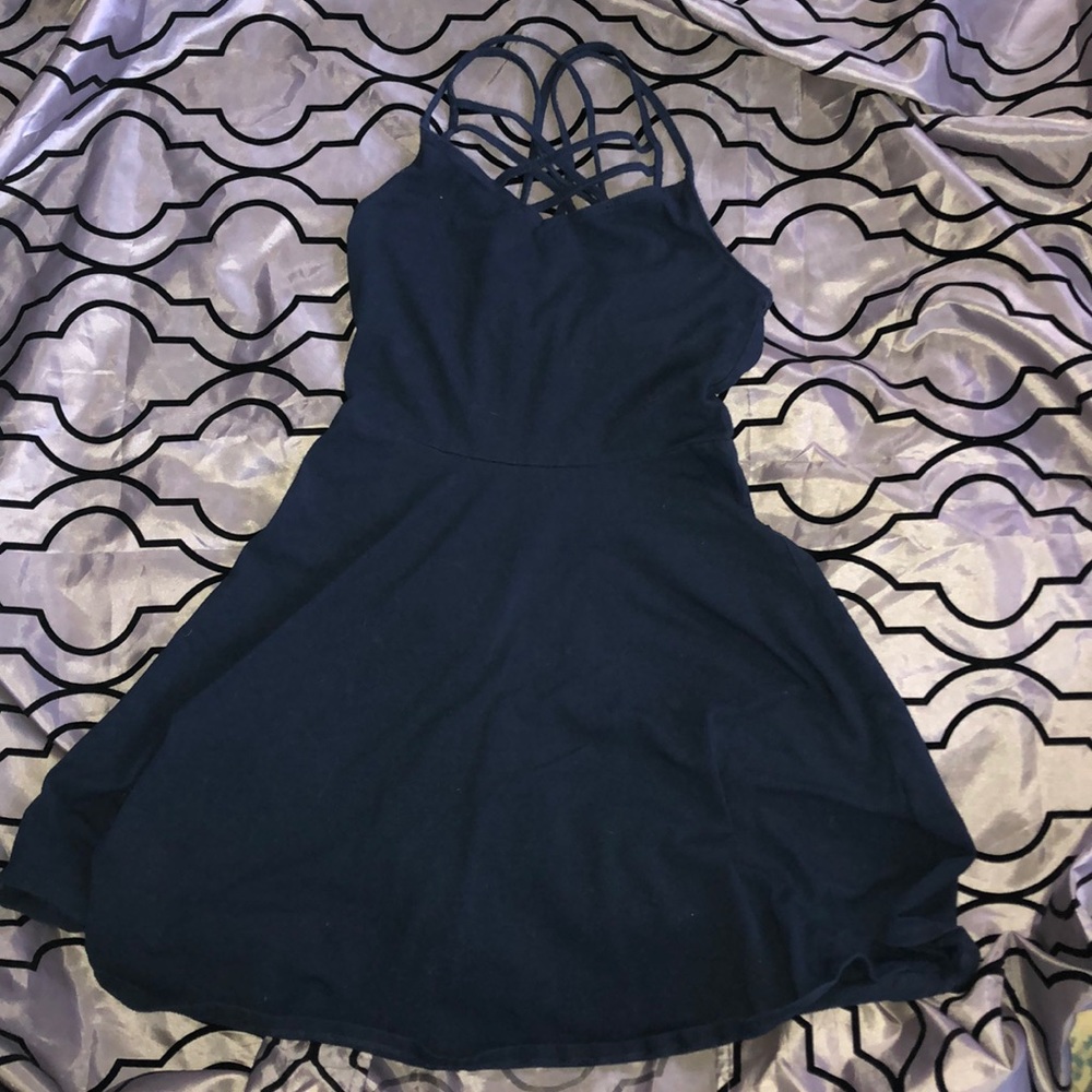 Hollister Navy blue sundress